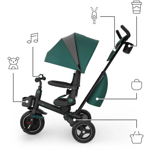 Фото - Трёхколёсный велосипед Kinderkraft Spinstep 2 Plus Beige (KRSPST02GREPL00)